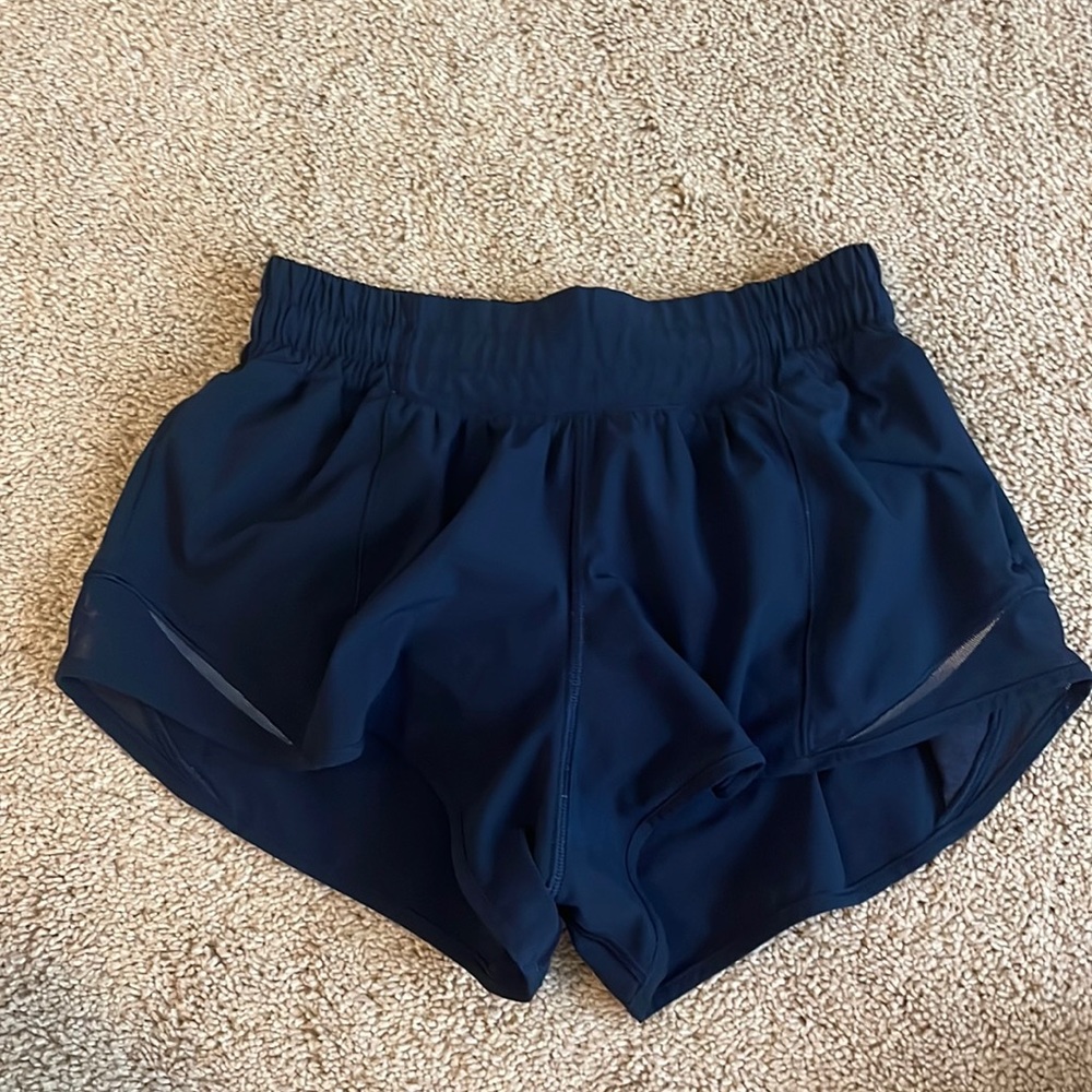 Size 2, low rise hotty hots, navy